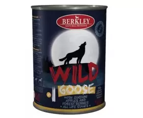 Berkley Вайлд №1 консервы для собак всех возрастов с гусем, цукини, яблоками и лесными ягодами, вес 0,4 кг