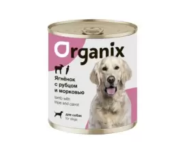 Organix Консервы для собак с ягненком, рубцом и морковью, вес 0,75 кг