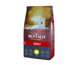 MR.BUFFALO ADULT M/L Корм для собак средних и крупных пород с курицей, вес 14 кг