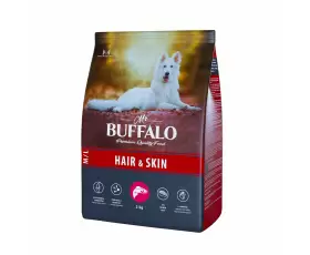 MR.BUFFALO HAIR&SKIN Корм для собак средних и крупных пород для здоровой кожи и шерсти с лососем, вес 2 кг