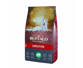 MR.BUFFALO SENSITIVE Корм для собак средних и крупных пород с чувствительным пищеварением с ягненком, вес 14 кг