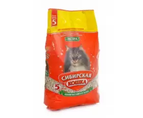 Сибирская Кошка Экстра наполнитель для кошачьего туалета для длинношерстных кошек, пак 5 л